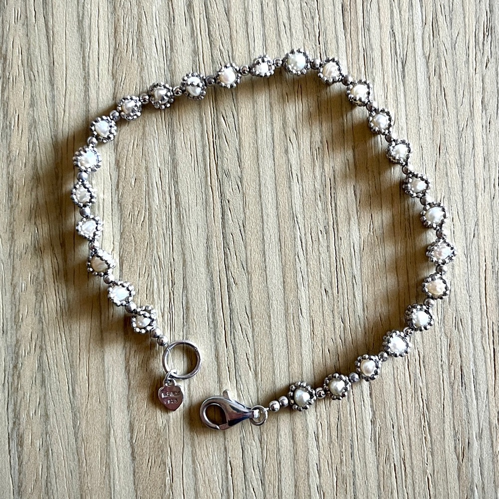Effy freshwater pearl and sterling bracelet NWOT